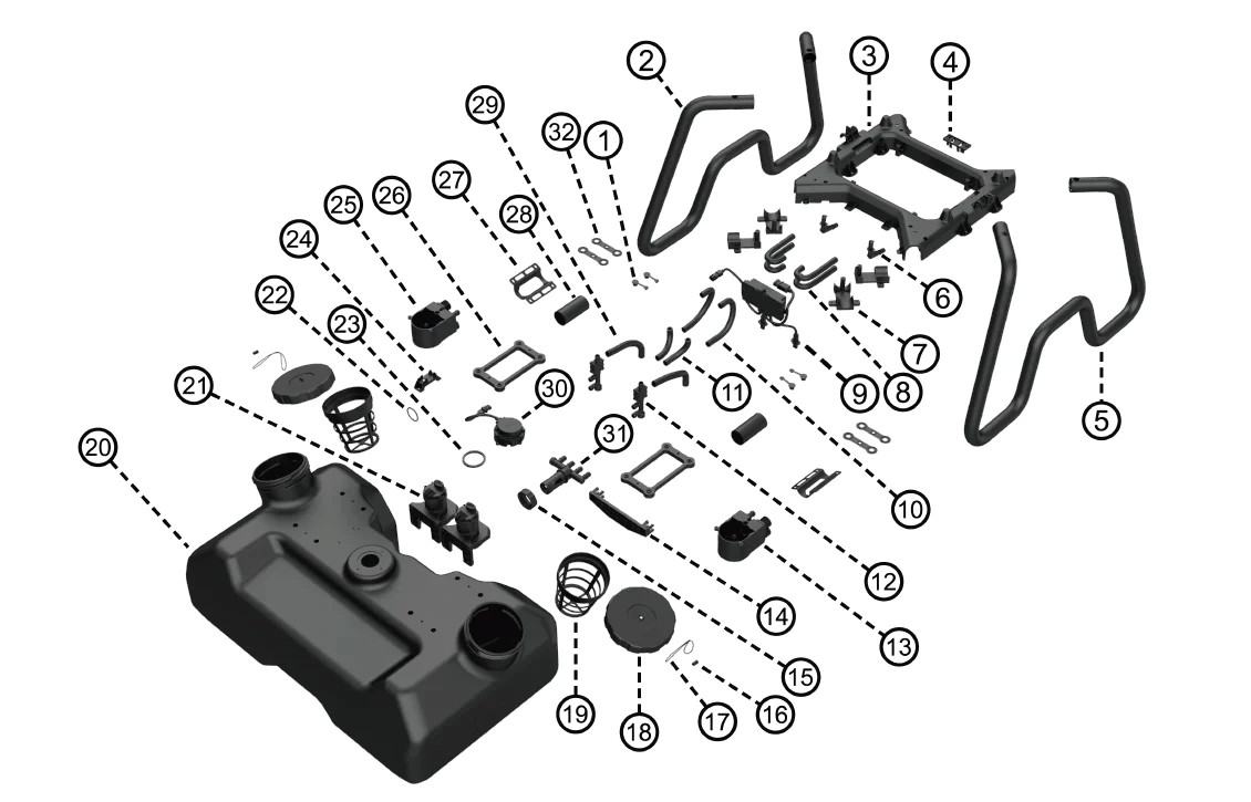 XAG P100 Pro Revospray System Main Body